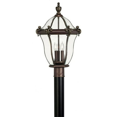 Hinkley Lighting - San Clemente - 3 Light Large Outdoor Post Top or Pier Mount