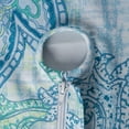 thumbnail image 6 of DII 60x120" Fabric Paisley Print Tablecloth with Zipper in Watercolor Blue, 6 of 7