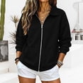 thumbnail image 2 of Hurxie Full Zip Up Hoodie Women Lightweight Soft Slim Fit Long Sleeve Hooded Tops Casual Sweatshirt with Pockets, 2 of 6