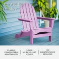 thumbnail image 5 of DuroGreen Adirondack Chairs Made With All-Weather Tangent lumber, Set of 4, Oversized, High End Classic Patio Furniture for Porch, Lawn, Deck, or Fire Pit, No Maintenance, USA Made, Lilac, 5 of 6