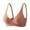 Pink, variant on Sports Bras for Women Soft Cup Bras Women's Comfortable Bra For Home Leisure Double Hook V Neck Design Pure Color Seamless Underwear All Season Wear