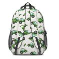thumbnail image 2 of Tractor and Harvesters Gray Pattern Backpack for School, Cute School Bag with Adjustable Shoulder Straps and Padded Back, 16.9"x12.6"x5.9", 2 of 4