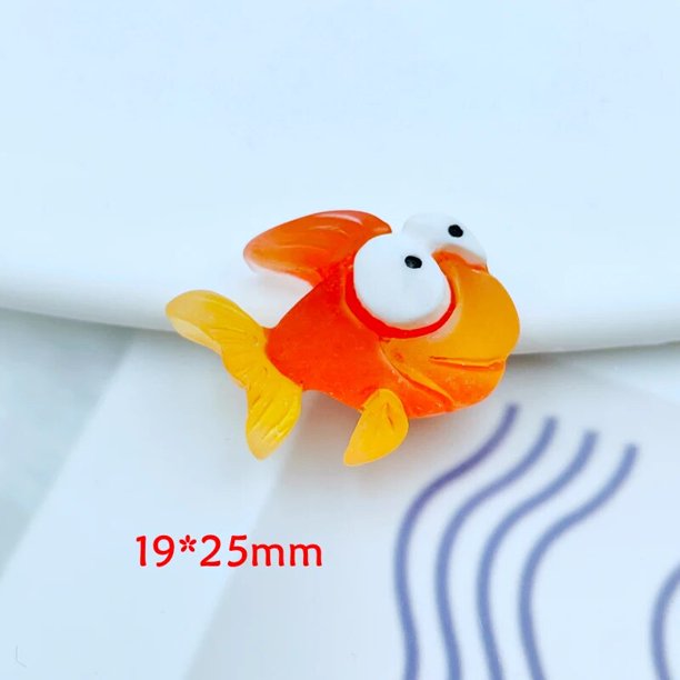 Mini cabujones de resina La Vida Bella dibujos animados de animales marinos 10 piezas