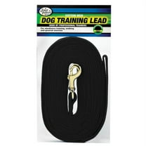 Four Paws Cotton Web Dog Training Lead - Black [Dog, Leads Nylon] 15" Long x 5/8" Wide