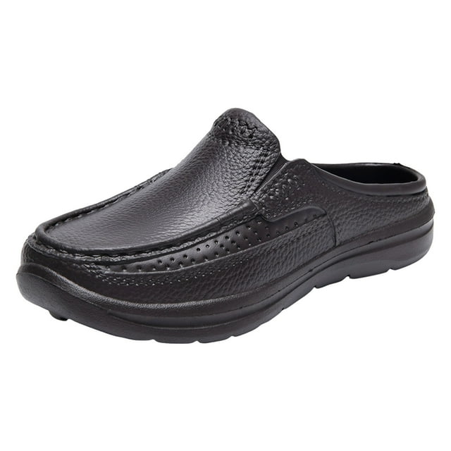 Sandales pour Hommes Confortables sur Chaussures Décontractées Été Semelle Plate Design Non à la Mode pour Usage Quotidien
