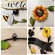 thumbnail image 1 of Letrero de bienvenida de metal con dise?o de girasol y abeja, letrero de bienvenida de jardín, para bar, cafetería, tienda, decoración de puertas, exteriores, patio, porche, patio, balcón, sala de estar ZefeiWu 1327534217926, 1 of 1