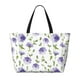 thumbnail image 2 of Easygdp Purple Chicory Bolsa de Viaje de Playa de Gran Capacidad, Bolsa Tote Perfecta para la Playa, Escapadas de Fin de Semana y Viajes, 2 of 7