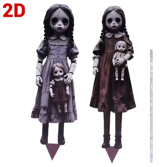 OADUKQ Black Ghost Doll Ground Stake