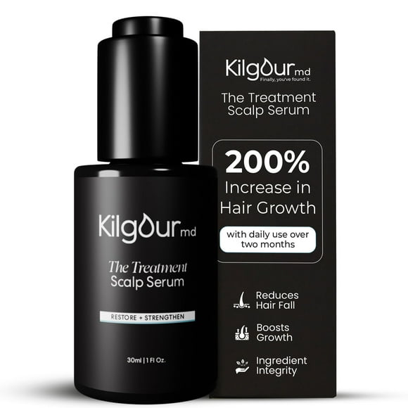 KilgourMD: The Treatment Scalp Serum - Science-Forward, Natural Approach to Hair Thinning, Scalp Anti-Ageing Serum, Dermatologist-Developed, 30ml