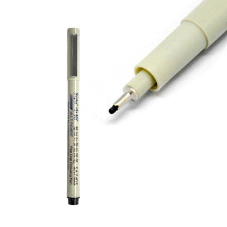  Uni Pin Fineliner Drawing Pen - Black Ink - 1.0mm Nib - Pack of  3