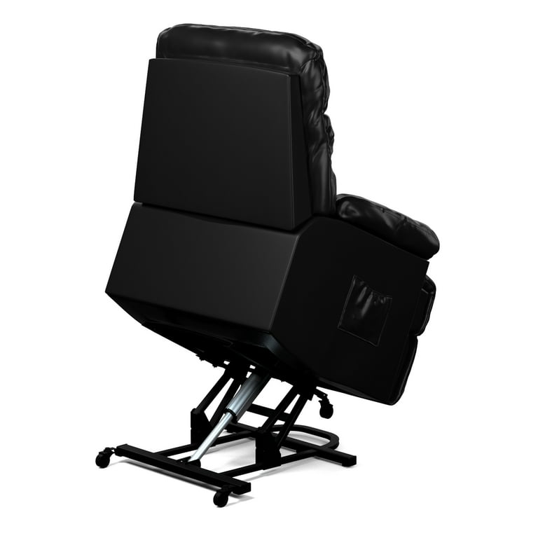 Homesvale Ordway Wall Hugger Power Recliner and Lift Chair Black Renu Leather