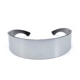 thumbnail image 2 of Gafas de sol con visera envolvente, estilo futurista, inspiradas en Regreso al futuro, cromo/plata, tamaño mediano, 2 of 3