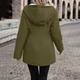 thumbnail image 5 of FAIWAD Jackets for Women Warm Fleece Lined Thicken Outwear with Pockets Casual Zip up Hood Long Coat, 5 of 9