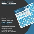 thumbnail image 5 of 20x20x2 Air Filter (4-PACK) | MERV 11 | MOAJ Premium Allergen Defense | BASED IN USA | Pleated Replacement Air Filters for AC & Furnace Applications | Actual Dimensions: 19.70" x 19.70" x 1.75" (in.), 5 of 7