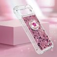 thumbnail image 4 of Funda para Google Pixel 8A 5G con Brillo Líquido Flotante, Purpurina, Parachoques y Anillo Giratorio Soporte, 4 of 5