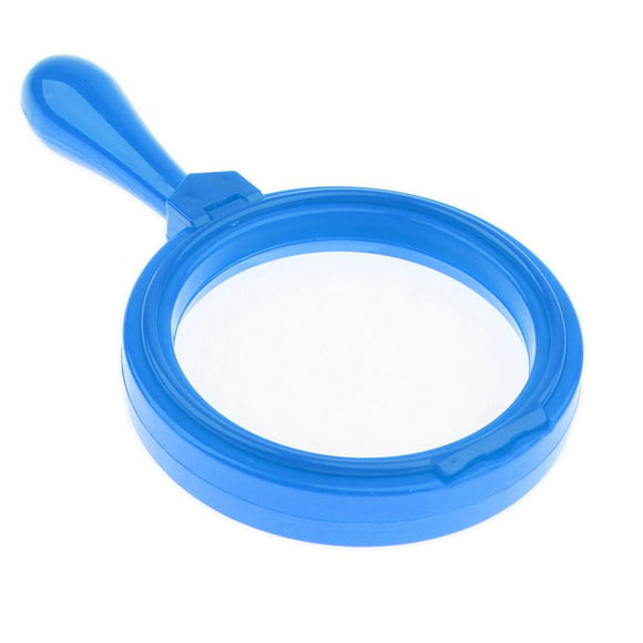 4X Magnifying for Reading Science Nature Toy 100mm - Blue, as described