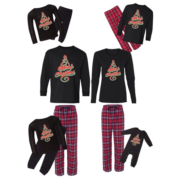 Christmas Family Pajama Sets Christmas Tree Set