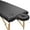 Black, variant on Saloniture 2-Piece Waterproof Massage Table Sheet Set - Includes Machine Washable Fitted Sheet and Face Cradle Cover - Black