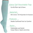 thumbnail image 3 of Mint Color Cotton Slouch Socks Shoe Size 5 to 11, 3 of 3