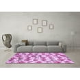 thumbnail image 3 of Ahgly Company Indoor Square Abstract Purple Modern Area Rugs, 6' Square, 3 of 4