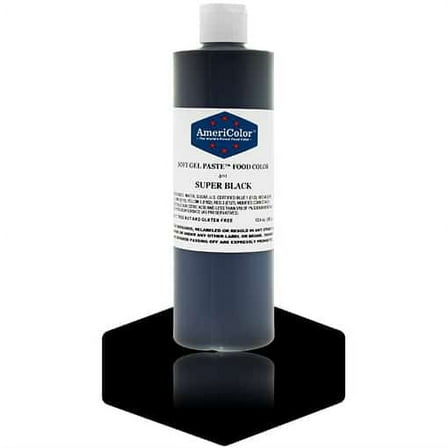 AmeriColor, Soft Gel Paste Food Color, Super Black 13.5 oz