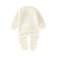 thumbnail image 3 of Boys Girls Easter Bunny Knit Sweater Romper Long Sleeve Jumpsuit Clothes, 3 of 9