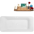 thumbnail image 4 of 63" Streamline N682WH Freestanding Tub and Tray With Internal Drain, 4 of 8