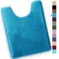 thumbnail image 1 of Alfombras de baño ComfiTime de espuma viscoelástica gruesa antideslizantes Color azul, 1 of 1