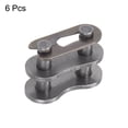 thumbnail image 3 of Uxcell 6Pack #40 Conector de enlace de rodillo de cadena, enlaces divididos de acero al carbono de 1/2" de paso para cadena 08A, 3 of 6