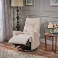 thumbnail image 1 of Christopher Knight Home 308985 Ishtar Fauteuil Pivotant à Bascule pour Chambre de Bébé, Beige, Noir, 1 of 5