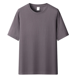 thumbnail image 1 of Camiseta de verano de media manga para hombre, pulóver de 230 g, corte holgado, algodón puro, camiseta en blanco para parejas, impresión de logotipo, 1 of 4