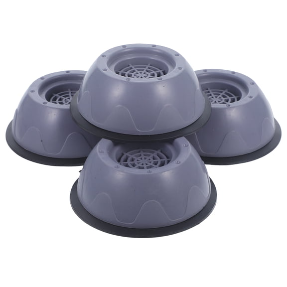FUEENIRVA 4Pcs Rubber Washing Machine Foot Pads Anti Vibration Non Slip Feet for Floor Protection Grey