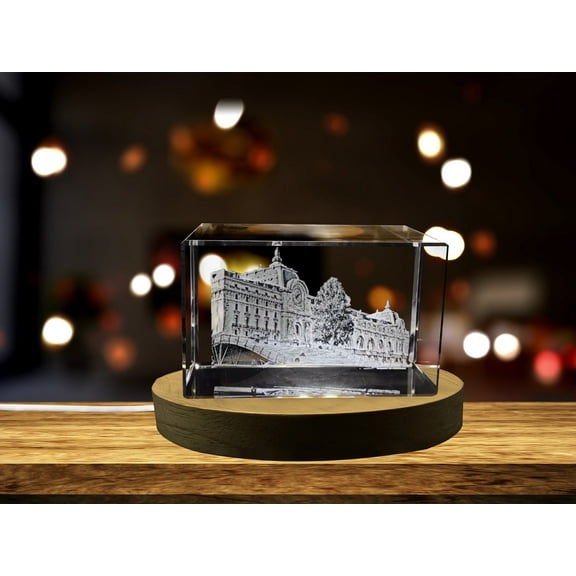Musée d’Orsay 3D Engraved Crystal Keepsake Souvenir