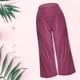 thumbnail image 5 of Gibobby pantalones para mujer Pantalones de yoga de pierna ancha para mujer Pantalones deportivos elásticos de talle con bolsillos Pantalones rectos casuales (Aqua, L), 5 of 5