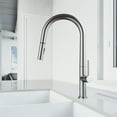 thumbnail image 2 of VIGO Greenwich Single Handle Pull-Down Sprayer Kitchen Faucet in Stainless Steel, 2 of 10