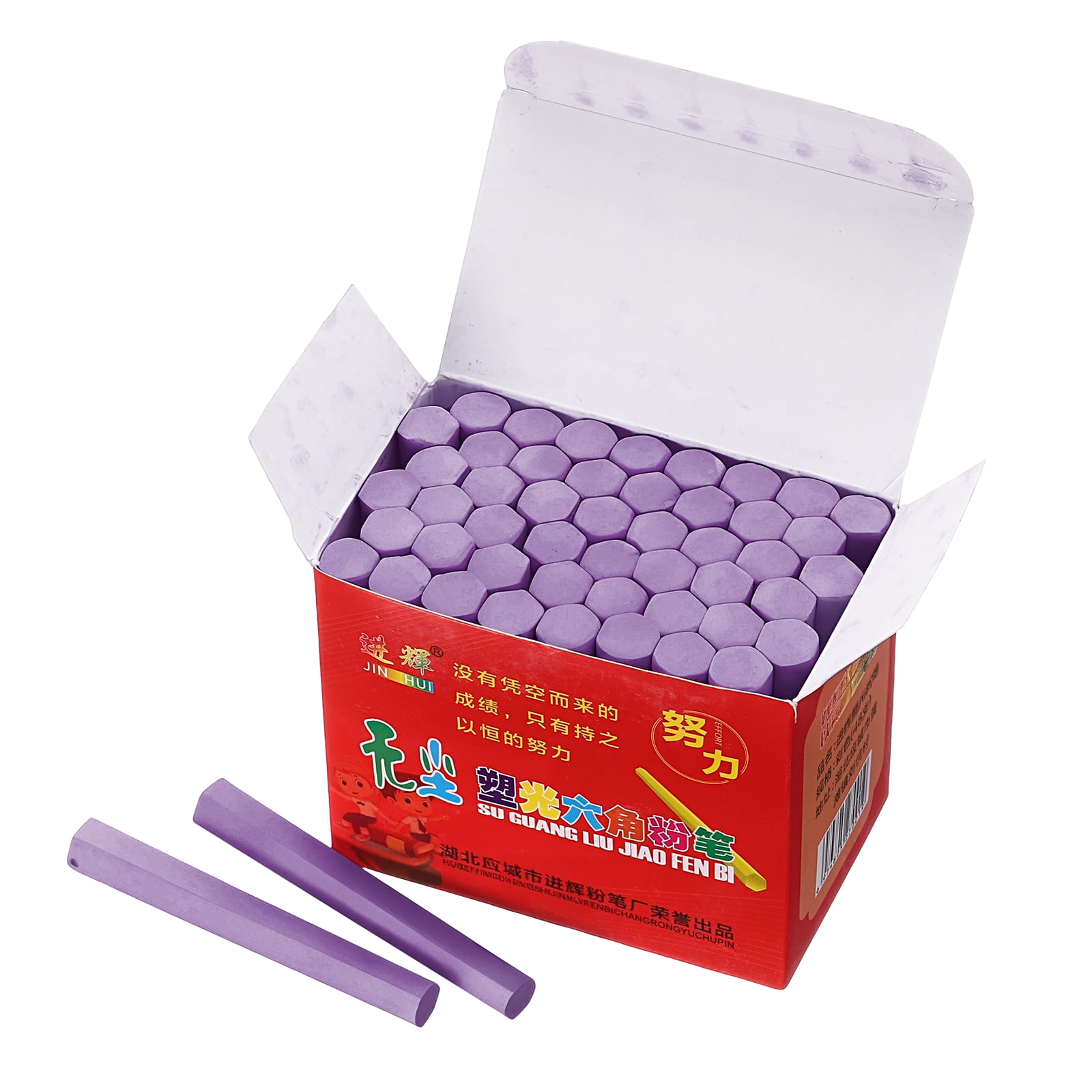 Craie Sans Poussière – 12 Couleurs Lavables – Boîte 26,5x13,7 Cm – Pour Tableau Noir, Trottoir, Intérieur/extérieur – Sécurité Enfants