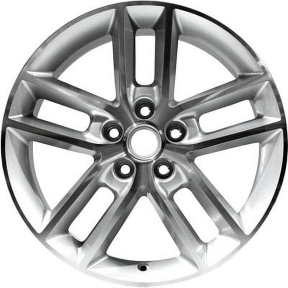 KAI 18 X 7 New Aluminum Alloy Wheel Replica, Machined And Silver, Fits 2008-2013 Chevrolet Impala