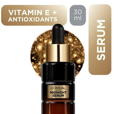 L'Oréal Paris Midnight Serum Vitamin E + Antioxidants, Cell Renewal Serum, 30 mL