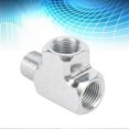 thumbnail image 2 of Oil Water Sensor Pressure Gauge And Adapter T Type Tee Pipe Fitting 1/8 Tee 3 Way, 2 of 3