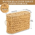 thumbnail image 2 of Vorfor Toilet Paper Storage Basket with Lid, Water Hyacinth Toilet Paper Holder Holds Up to 6 Mega Rolls, Home Bathroom Decor Organizer, 2 of 11
