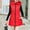 Red, variant on Tejiojio Clearance Winter Women Cotton Pocket Zipper Jacket Sleeveless Coat Short Waistcoat Outwear