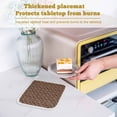 thumbnail image 6 of Brown Geometric Abstract Pot Holders for Kitchen Heatproof Potholder, 4 Pack Contemporary Modern Art Hot Pads Multipurpose Oven Pads Cloth Potholders Trivet for Cooking and Baking, 6 of 8