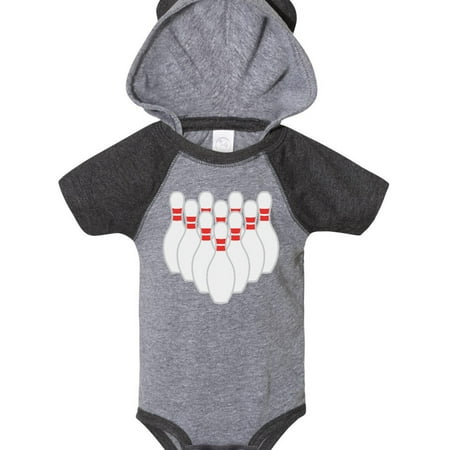 

Inktastic Ten Pins for Bowling Gift Baby Boy or Baby Girl Bodysuit