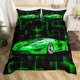 thumbnail image 3 of Coche de carreras Juego de Funda Nórdica Queen Size Speed Sports Car juego de cama para, 3 of 6