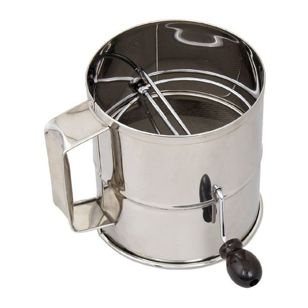 Browne Foodservice 1260 8Cup S/S Rotary Flour Sifter