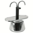 thumbnail image 2 of JUNWELL 1 Pce Cafetière Moka Moderne en Acier Inoxydable à Double Buse, Polyvalente, à Usage Manuel, Filtre Réutilisable, Cafetière Espresso Deux Tasses, Gadgets pour la Maison, 2 of 7