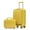 Yellow, variant on DECMAY 14"/20" 2-Piece Luggage Set - Navy ABS Hard Shell Suitcase with Combination Lock, Front Opening Design & 14" Cosmetic Case for Travel