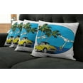 thumbnail image 2 of Ambesonne Colorful Throw Pillow Cover 4 Pack, Nostalgic Chevy Car, 24", Multicolor, 2 of 6