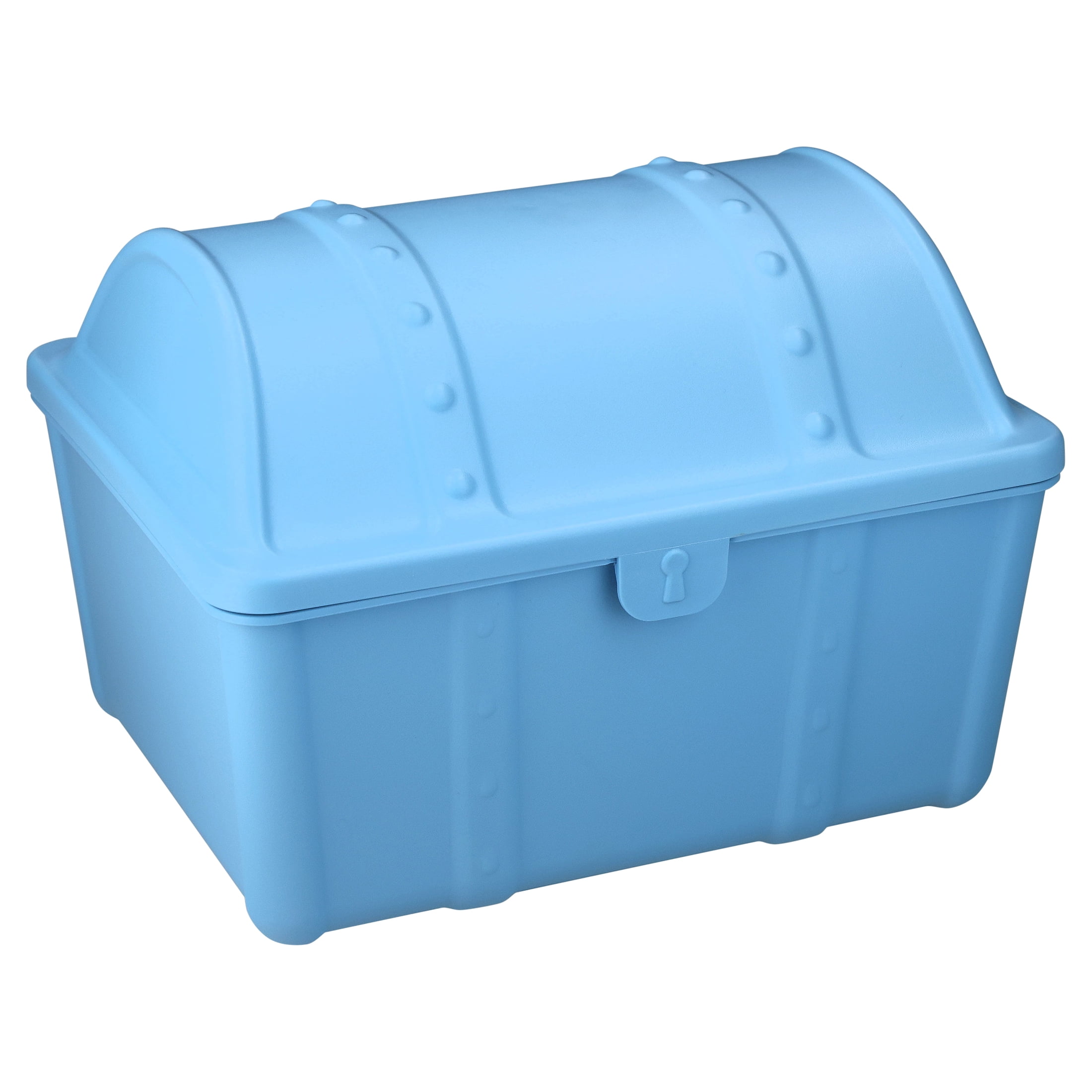 Pen+Gear Plastic Treasure Box Desktop Organizer and Storage Bin, Blue