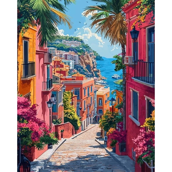 Adult Paint by Number Kits,The Theme of The Auspicious Fish, Relaxing DIY Paint by Numbers kit for Adults,Acrylic Painting for Gift Home Wall Decor40 x 50 cm (unframed),Style 8